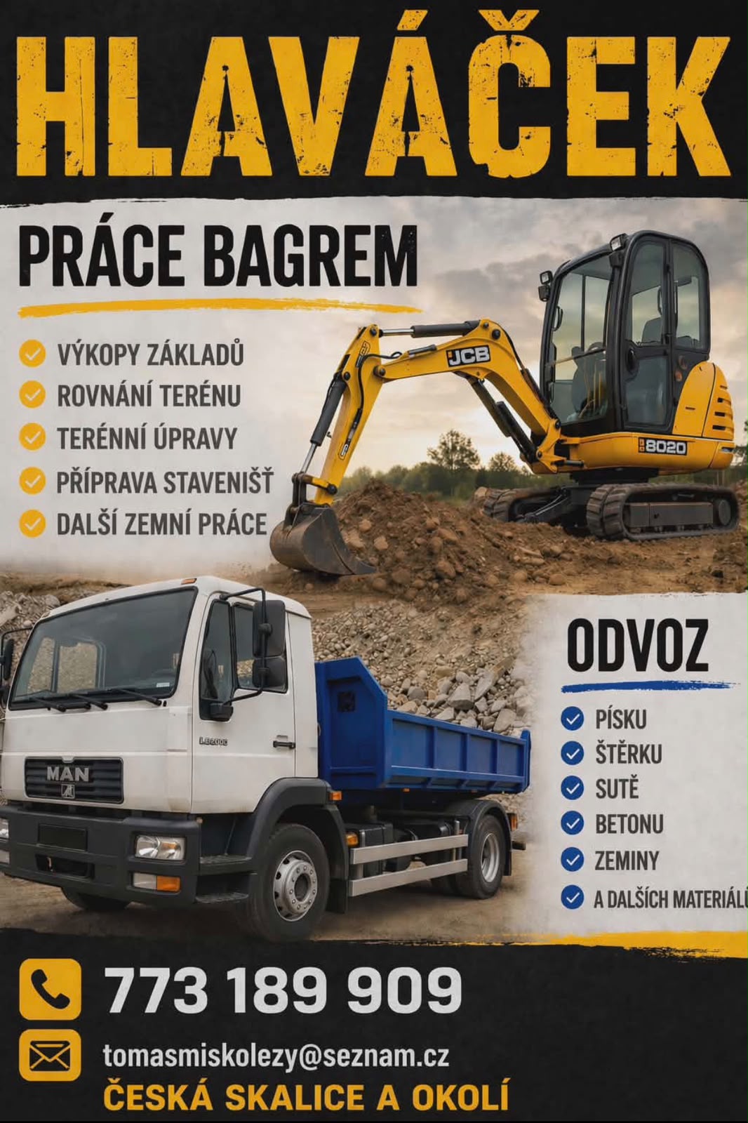 zemní práce Česká Skalice
